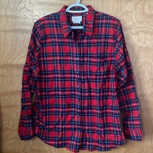 Juniors XL plaid button up